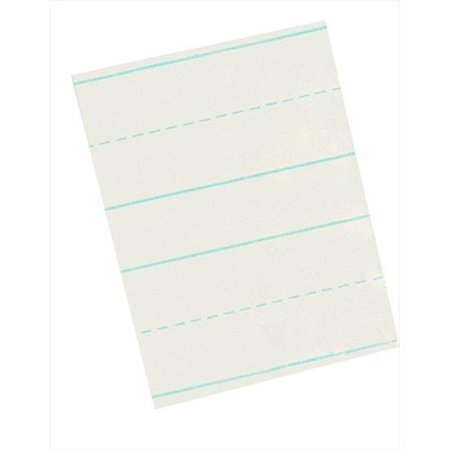 SCHOOL SMART School Smart 085212 8.5 x 11 In. Skip A Line Long Ruled Writing Paper For Grade 2; 0.75 In. Ruling; 0.37 In. Broken Line; 0.37 In. Skip Line; White; Pack - 500 85212